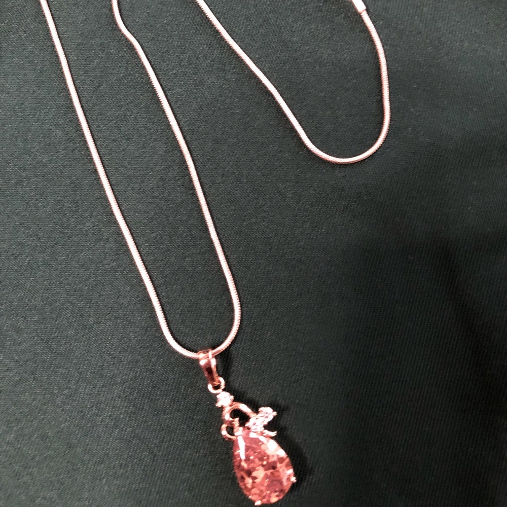 Rose Gold Costume Necklace
